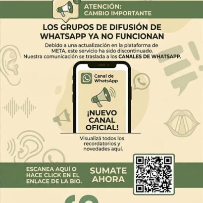 Nos mudamos a los Canales de WhatsApp