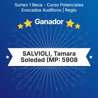 Ganadora de la Beca del Curso «Potenciales evocados auditivos: de los fundamentos a la práctica clínica