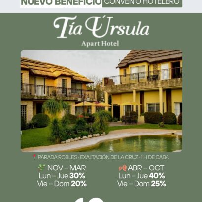Nuevo beneficio hotelero para matriculados al día
